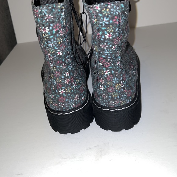 Sincerely Jules Harley Floral Combat Boots Size - Picture 5 of 8